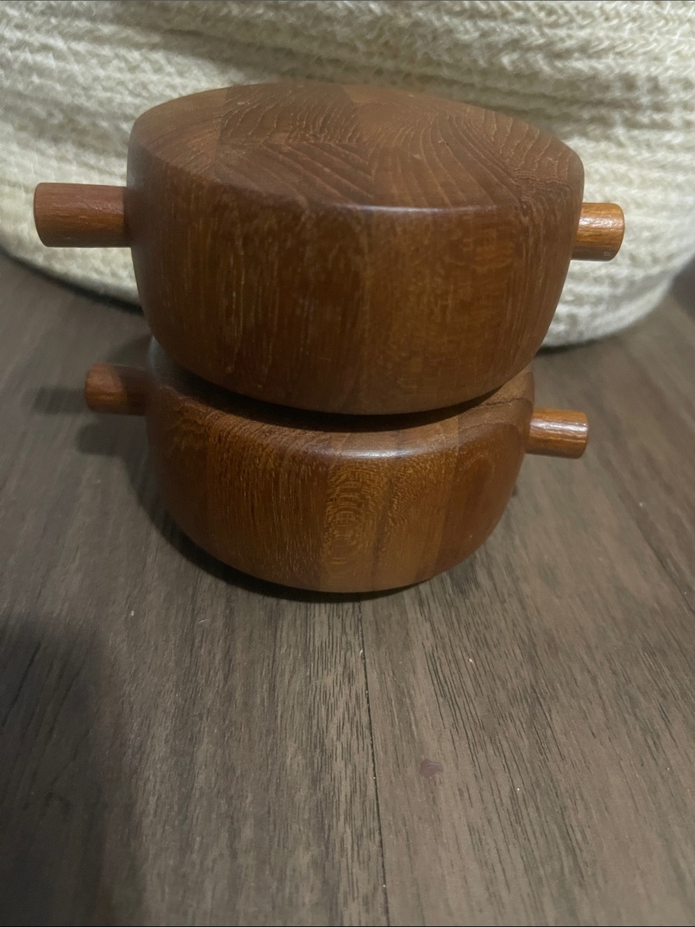 Dansk Vintage Teak Salt Shaker and Pepper Mill designed by Jens Herald Quistgard